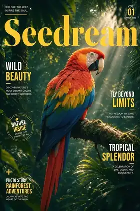 Official Seedream 5.0 Pro layer separation example using a Seedream poster layout.